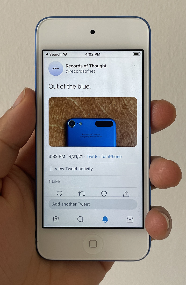 Out of Blue iPod Touch